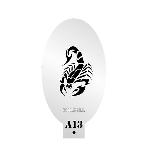 MILENA STENCILS | Face Painting Stencil -  (Scorpion)  A13
