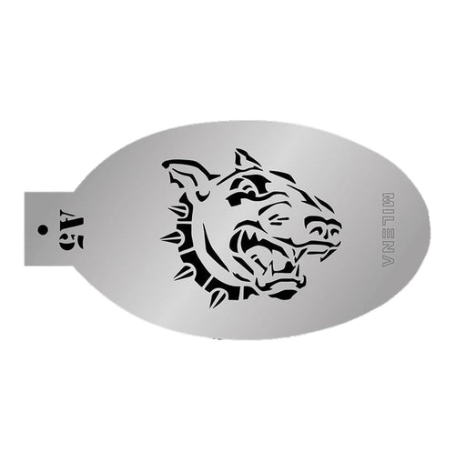 MILENA STENCILS | Face Painting Stencil - (Bull Terrier Dog)  A5