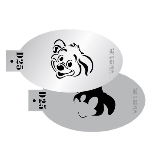 MILENA STENCILS | Face Painting Stencils -  (Puppy Dog Set)  D25