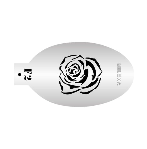 MILENA STENCILS | Face Painting Stencil -  (Tattoo Rose)  F2