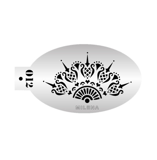 MILENA STENCILS | Face Painting Stencil -  (Lace Crown)  O12