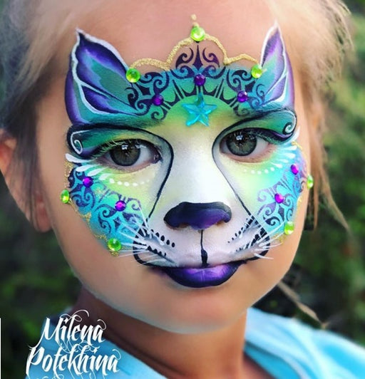 MILENA STENCILS | Face Painting Stencil -  (Cirque Crown)  O15