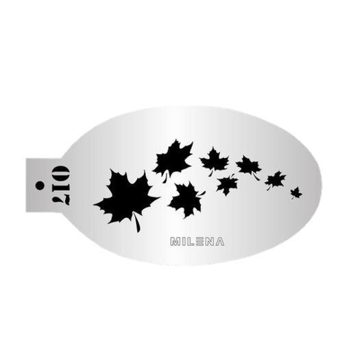 MILENA STENCILS | Face Painting Stencil -  (Fall Maple Leaves)  O17