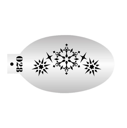 MILENA STENCILS | Face Painting Stencil -  (Dainty Snowflakes)  O28