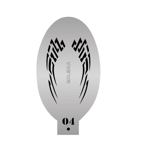 MILENA STENCILS | Face Painting Stencil -  (Jagged Tribal)  O4