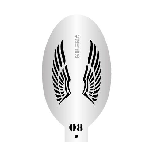 MILENA STENCILS | Face Painting Stencil -  (Long Wings)  O8