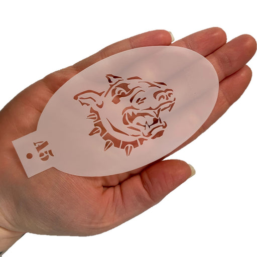 MILENA STENCILS | Face Painting Stencil - (Bull Terrier Dog)  A5
