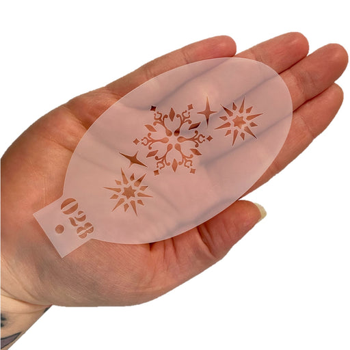 MILENA STENCILS | Face Painting Stencil -  (Dainty Snowflakes)  O28