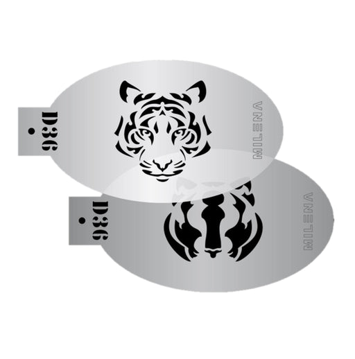 MILENA STENCILS | Face Painting Stencils -  (Tiger)  D36