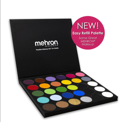 Mehron | Paradise Face Paint Set - Magnetic Case (Pressed Coated Carboard) - Paradise AQ 30 Color Palette