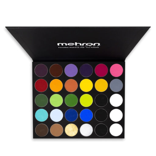 Mehron | Paradise Face Paint Set - Magnetic Case (Pressed Coated Carboard) - Paradise AQ 30 Color Palette