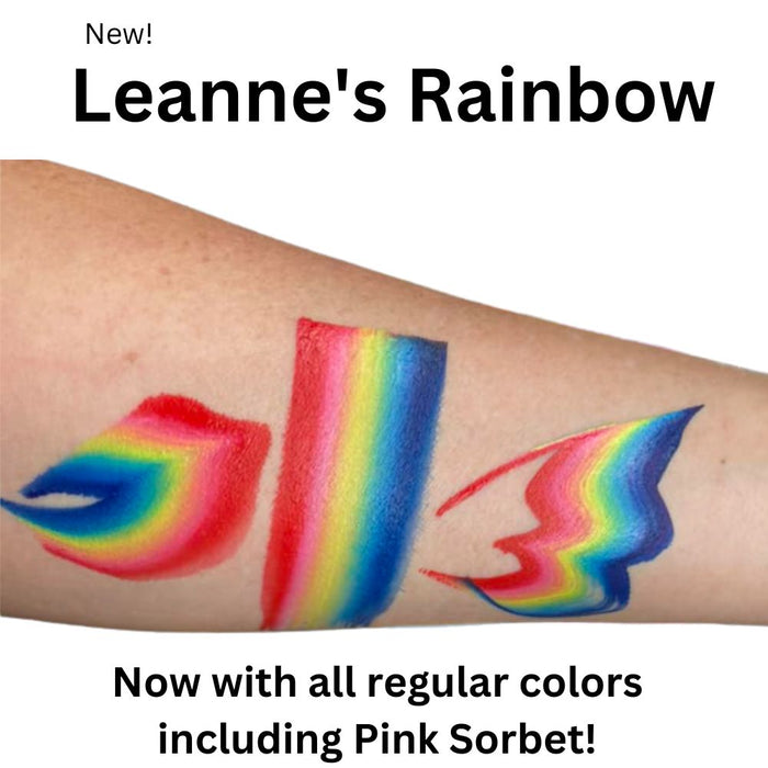 Fusion Body Face Paint - Split Cake | NEW! Leanne's Rainbow by Leanne Courtney 30gr  (Non Neon)