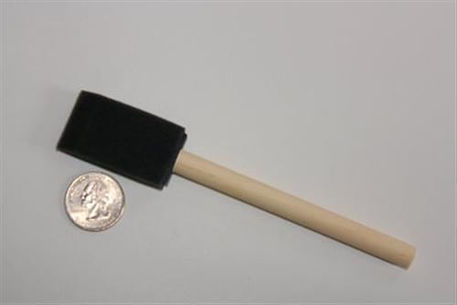 Sponge Stick - Black Foam Wedge 1"