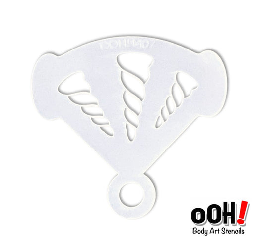 Ooh! Face Painting Stencil | Unicorn Horns (M07)