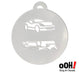 Ooh! Face Painting Stencil | Sports Car Flip (C15)