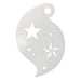 Ooh! Face Painting Stencil | 3D Star Storm (R04)