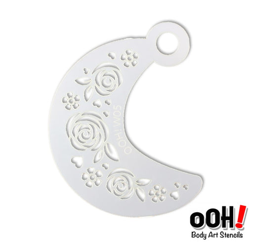 Ooh! Face Painting Stencil | Tribal Rose Wrap (W05)