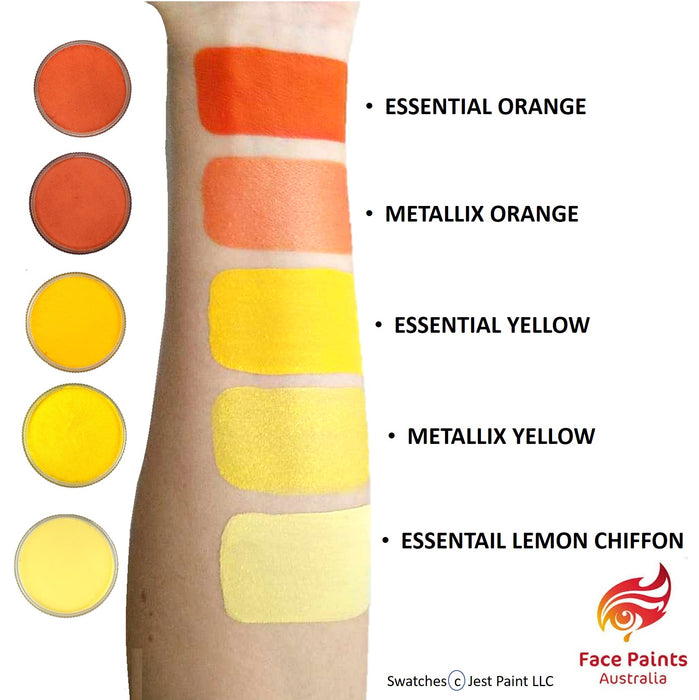Face Paints Australia Face and Body Paint | Metallix Orange - 30gr