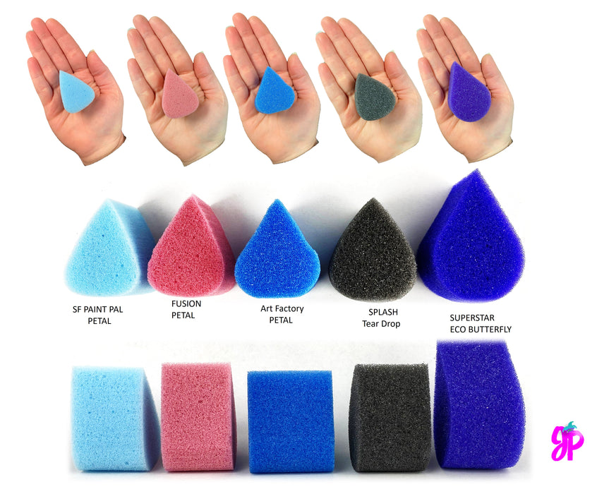 Fusion Body Art - PINK Petal Sponges (pack of 3)