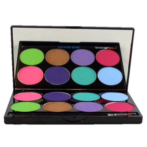 Paradise Face Paint by Mehron | Plastic Case with Mirror - 8 Color PASTEL Palette