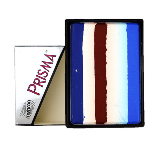 Paradise PRISMA Rainbow Face Paint Cake By Mehron | Patriot - 50gr