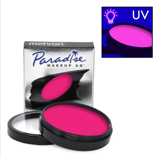 Paradise Face Paint By Mehron | Cosmetic Grade NEON UV GLOW - (Pink) INTERGALACTIC 40gr
