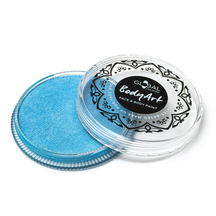 Global Body Art Face Paint | NEW  Pearl Light Blue 32gr