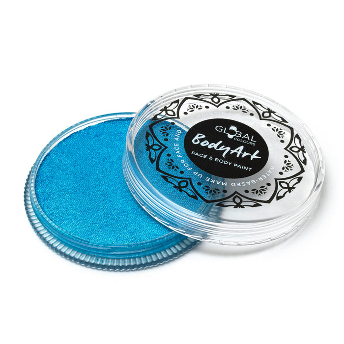 Global Body Art Face Paint | NEW  Pearl Mediterranean Blue 32gr