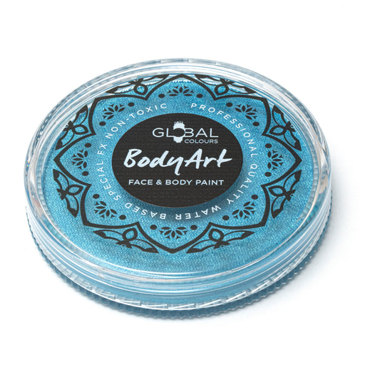 Global Body Art Face Paint | NEW  Pearl Peacock Blue 32gr