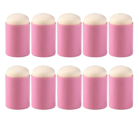 Finger Dauber Face Painting Sponge  - 10 Units - PINK