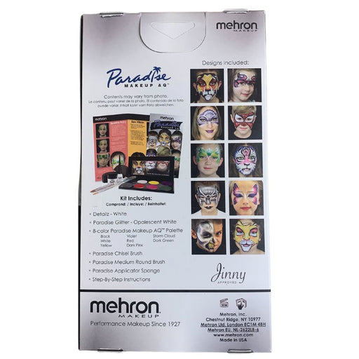 Mehron | (KMP-FPK)  Paradise Face Paint Premium Makeup Kit w/ added Lagoon Blue
