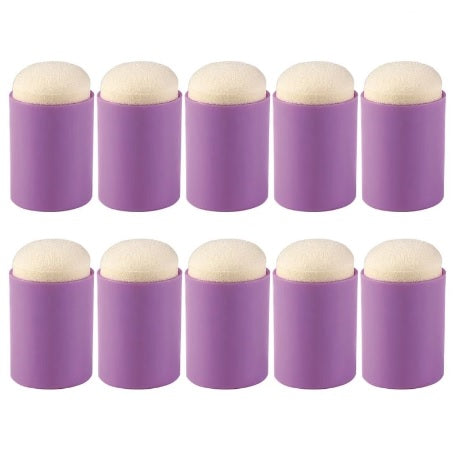 Finger Dauber Face Painting Sponge  - 10 Units - LIGHT PURPLE