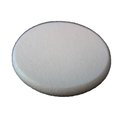 Thin Disc Makeup Sponge with Buffed Edges | WHITE