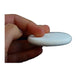 Thin Disc Makeup Sponge with Buffed Edges | WHITE