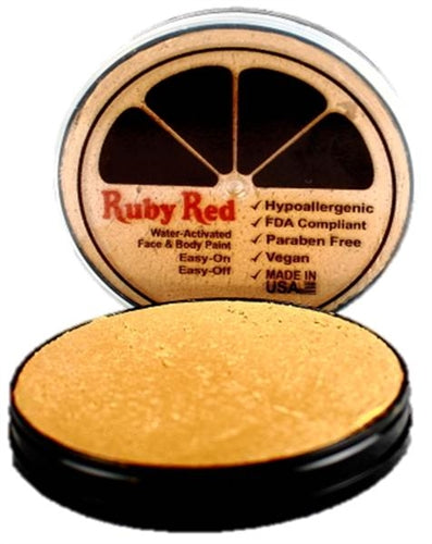 Ruby Red Face Paint - Metallic Gold - DISCONTINUED
