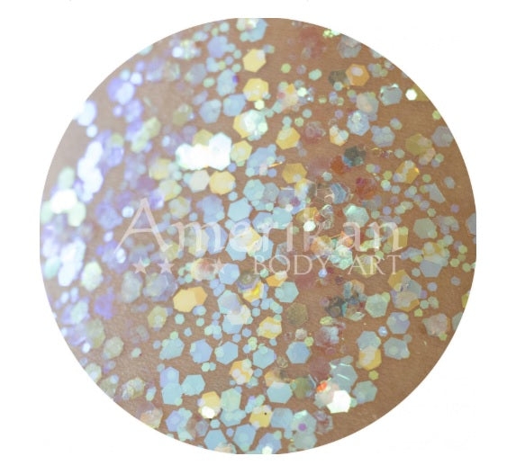Amerikan Body Art | Plant Based Compostable Loose Chunky Glitter - Rainbow Opal Blend (1 oz)