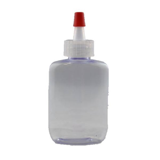 Glitter Applicator Bottle | Empty Oval Flat Poof    (1.25oz)