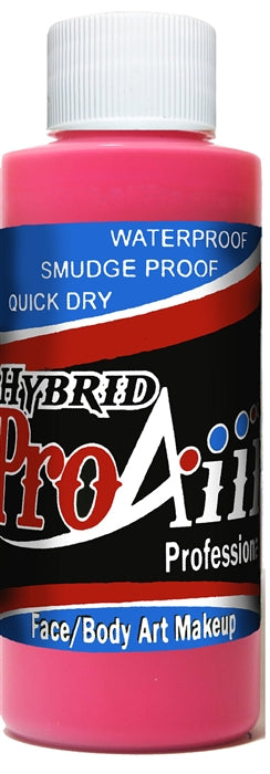 ProAiir Alcohol Based Hybrid Airbrush Paint 4oz - Flo Hot Pink (UV/Neon) (SFX - Non Cosmetic)