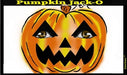 Stencil Eyes - Face Painting Stencil Set - Pumpkin Jack- O - Lantern - One Size Fits Most