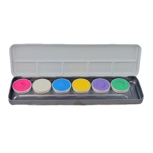 Superstar Face Paint | Aqua Face and BodyPainting Palette - 6 PASTEL colours
