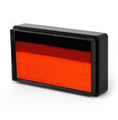 Silly Farm | Face Paint Arty Brush Cake 28gr - EZ (Easy) Strokes by Susy Amaro - Pumpkin Orange #43