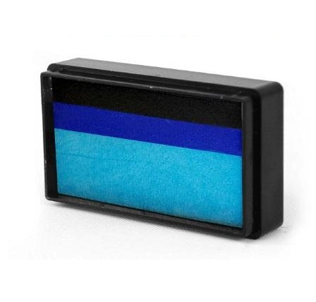 Silly Farm | Face Paint Arty Brush Cake 28gr - EZ (Easy) Strokes by Susy Amaro - Bat Hero Blue #46