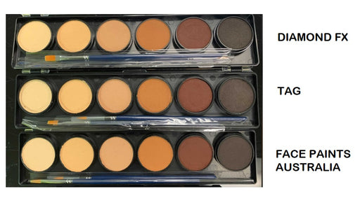 Face Paints Australia Face and Body Paint | Skin Tone 6 Color Palette