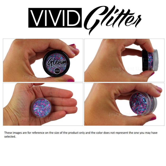 VIVID Glitter |  GLEAM Glitter Cream | Small UV WATERMELON (10gr)