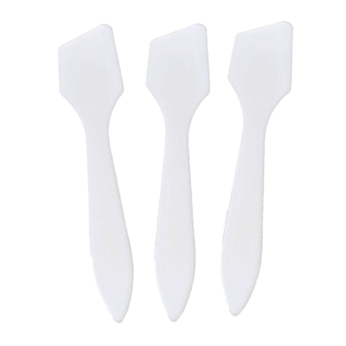 Spatula Applicators for Chunky Glitters - Short Angled Clear Frosted -  Set of 3