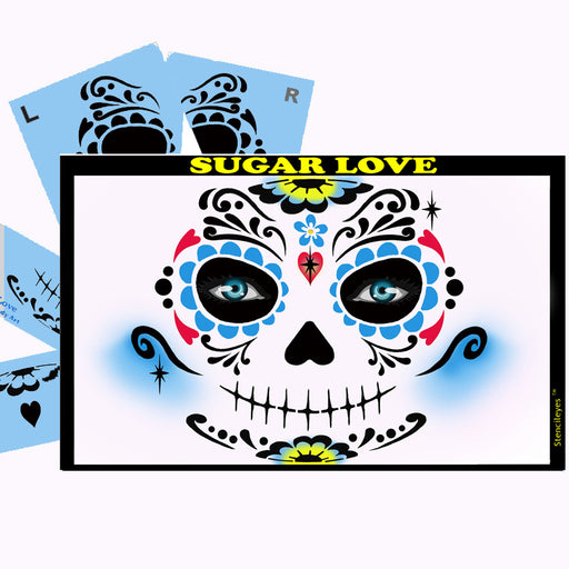 Stencil Eyes - Face Painting Stencil - Sugar Love