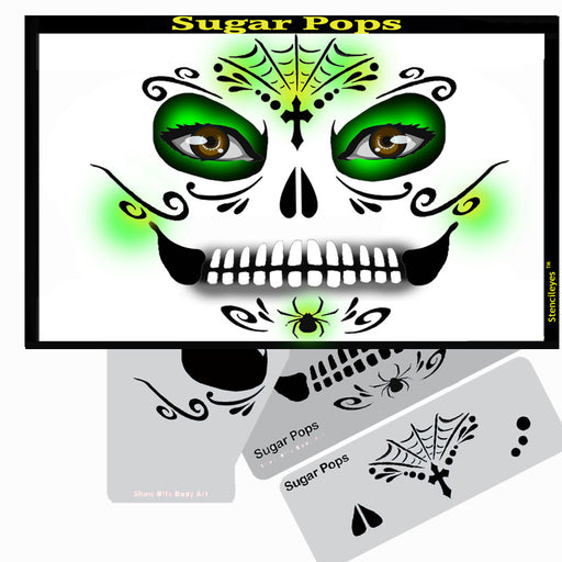 Stencil Eyes - Face Painting Stencil - Sugar Pops