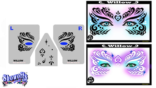 Stencil Eyes - Face Painting Stencil Set - WILLOW - Child Size