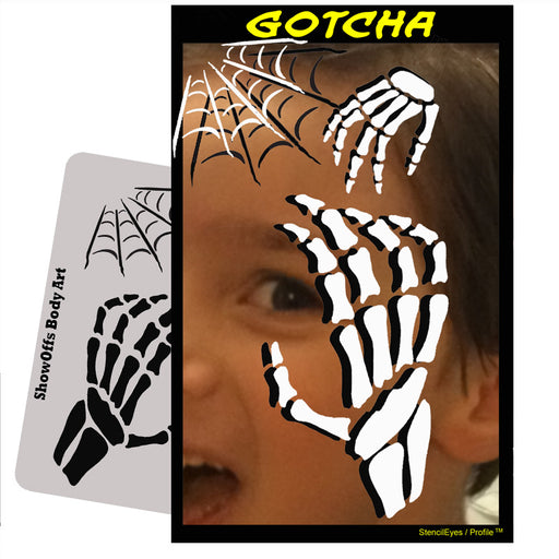 Stencil Eyes / Profiles - Face Painting Stencil - Gotcha