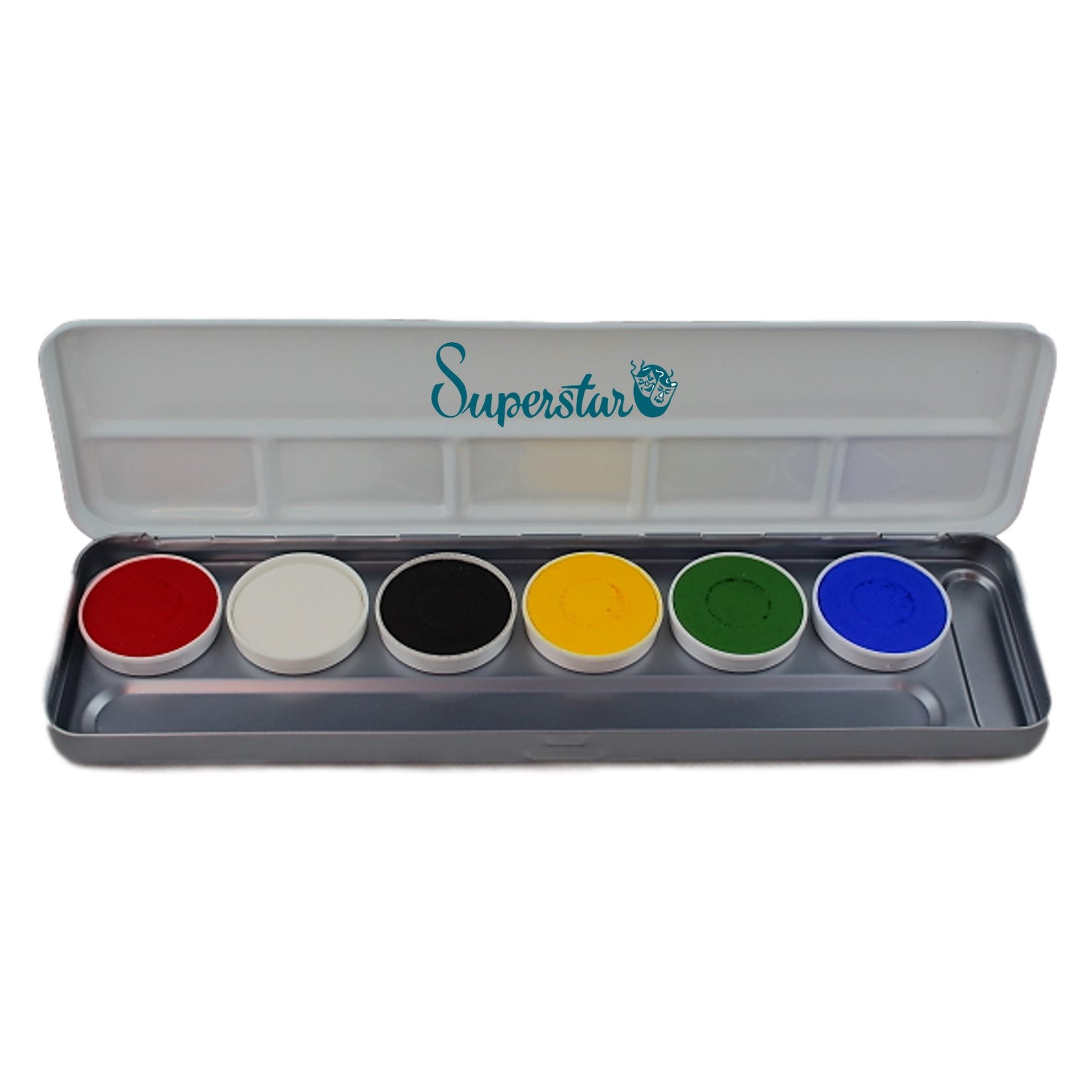 Superstar Face Paint | Aqua Face and Body Painting Palette - 6 BRIGHT ...